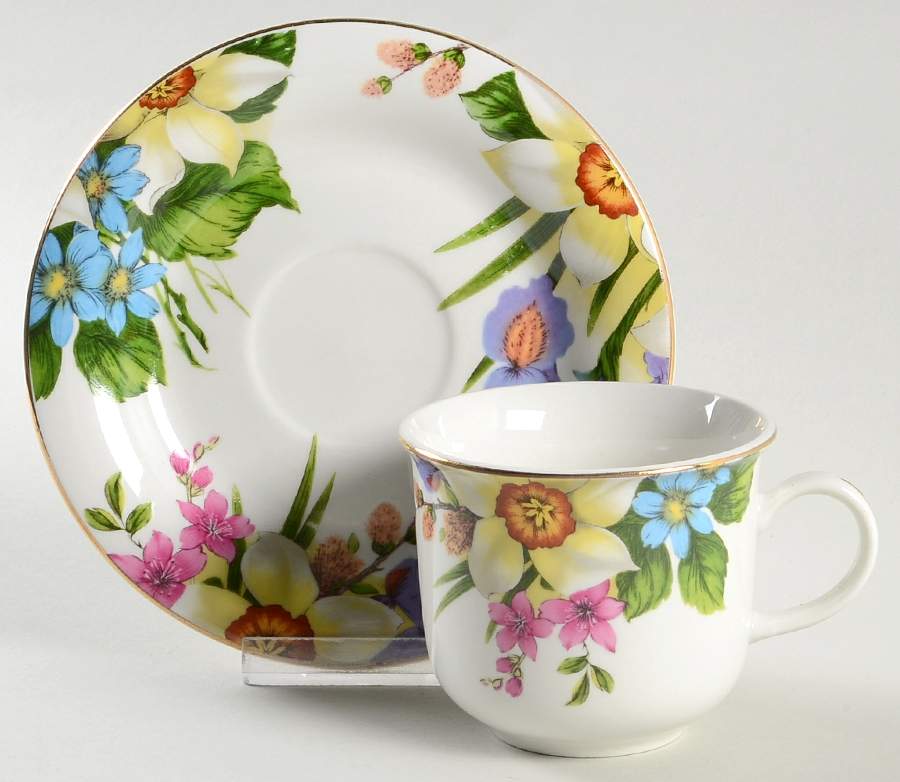 E1M2 Flat Cup & Saucer Set by Emeiald-1