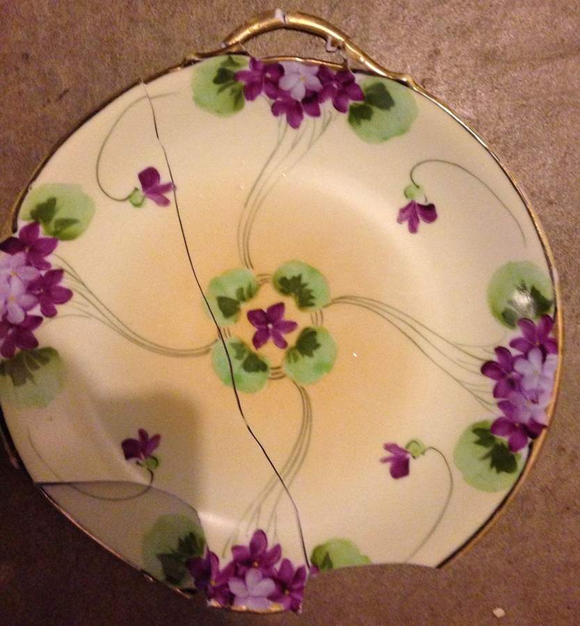 EOC15 Handled Cake Plate by TE-OH China (Nippon)-1