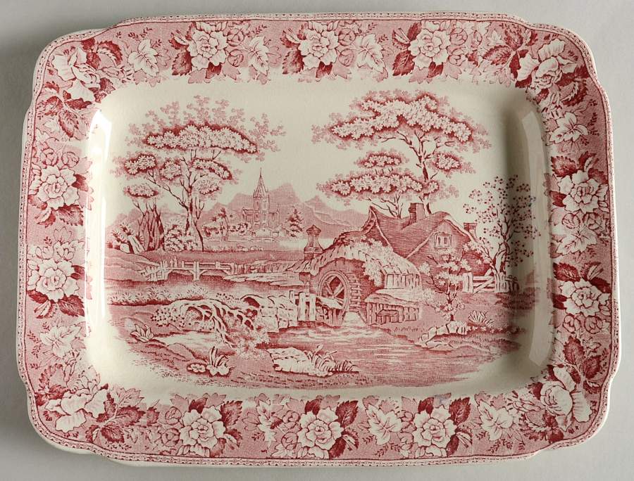 Old English 11" Rectangular Serving Platter by Sampson Hancock & Sons-1