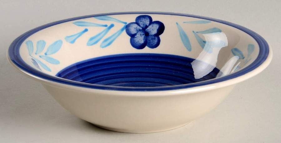 Blue Bliss Soup/Cereal Bowl by Essential Home-1
