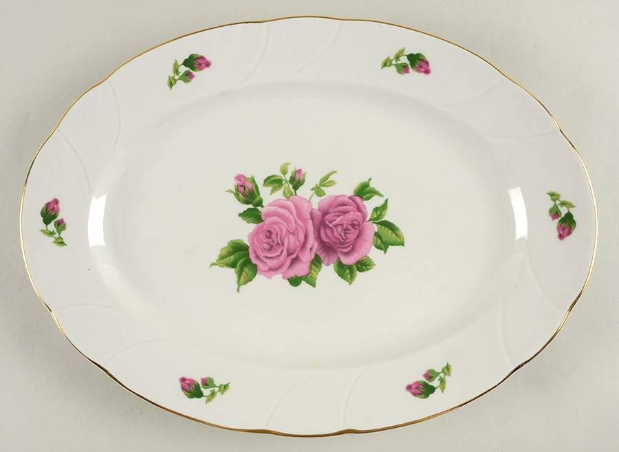 E3C6 14" Oval Serving Platter by Emerald Collection-1