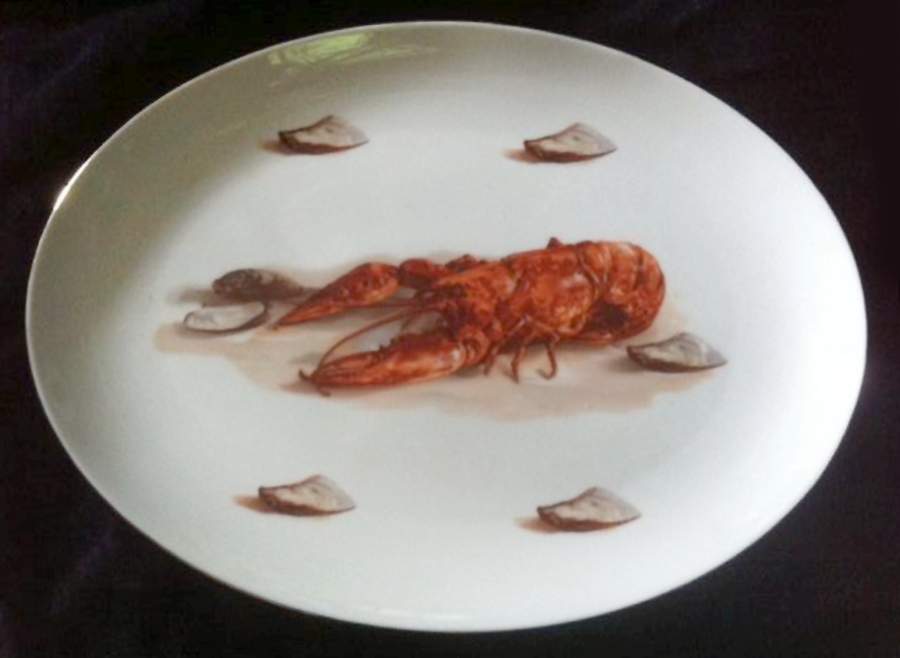 E4N1 16" Oval Serving Platter by Edinburgh Fine China-1