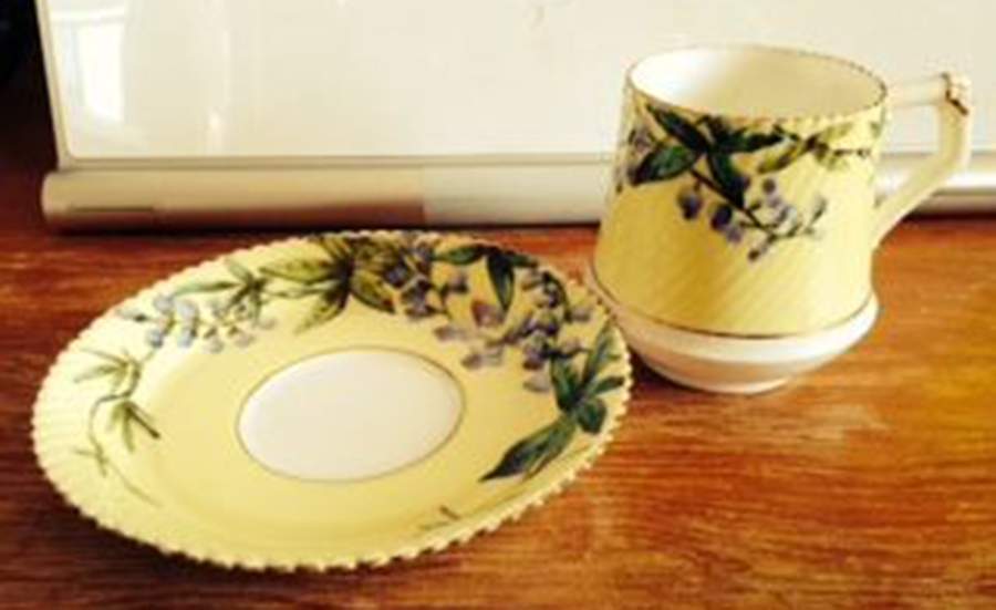 4560 Flat Cup & Saucer Set by Edwin J D Bodley (EJDB)-1