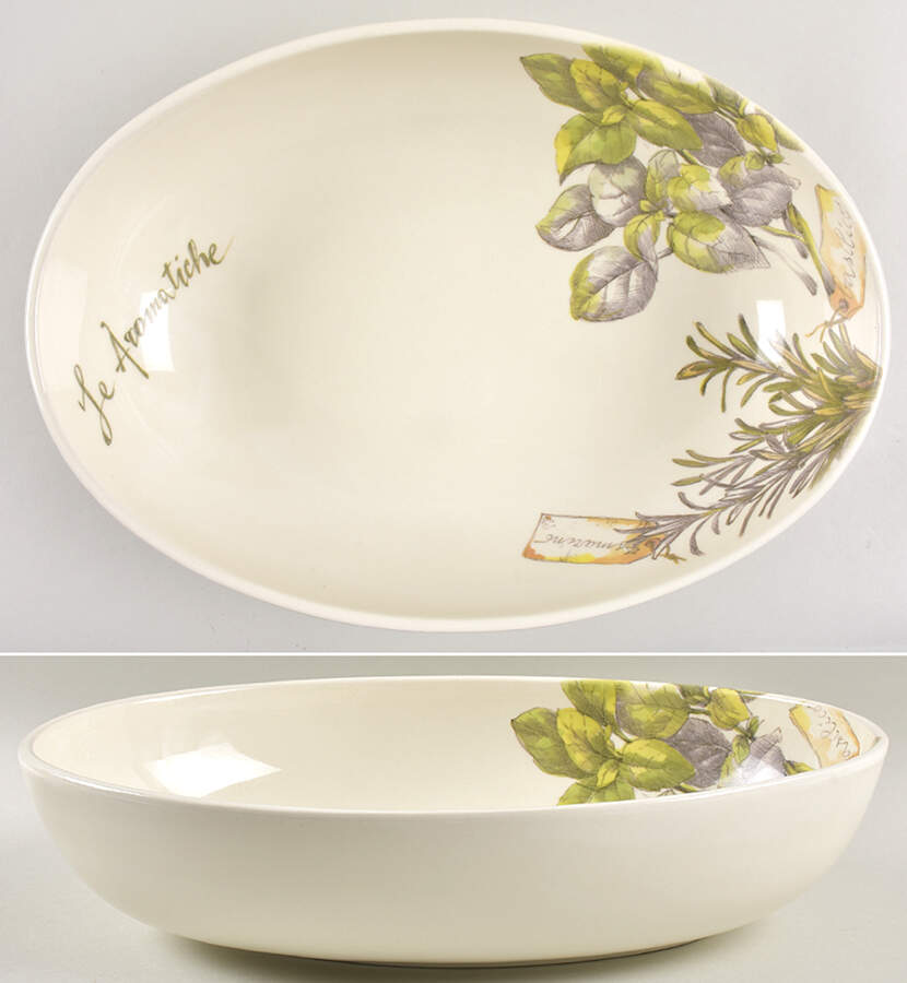 EFD3 14" Oval Vegetable Bowl by Effetti d'Arte (Effetti Home)-1