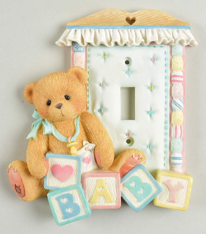 Cherished Teddies Baby Giftware Single Light Switch Cover by Enesco-1
