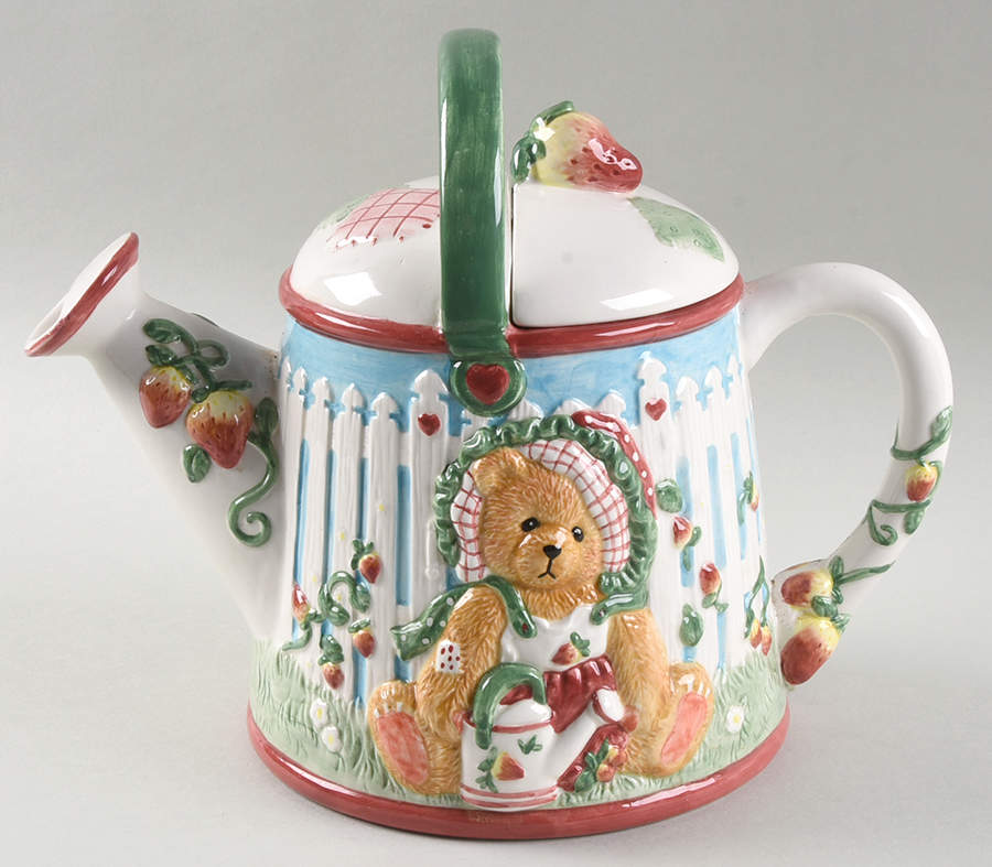 Girl with Watering Can Teapot & Lid by Enesco-1