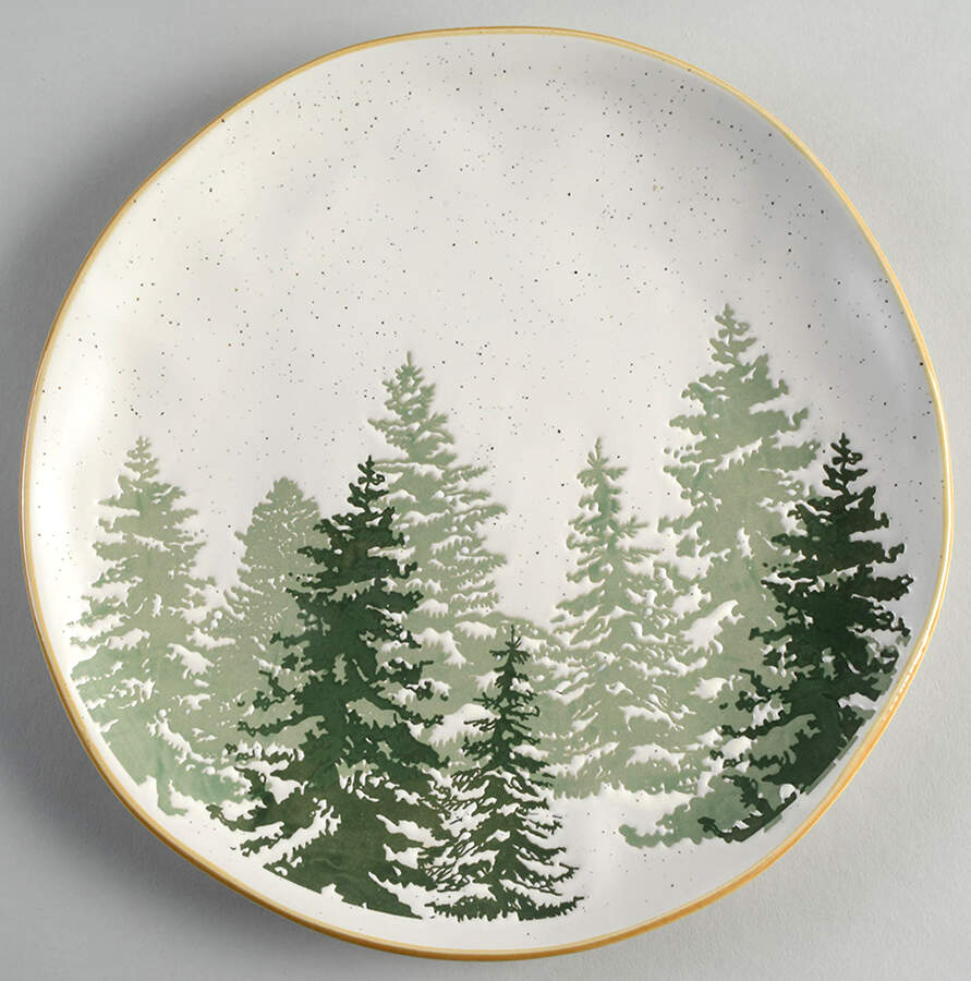Forest Woods (Evergreen Forest) Dinner Plate by Eli + Ana-1