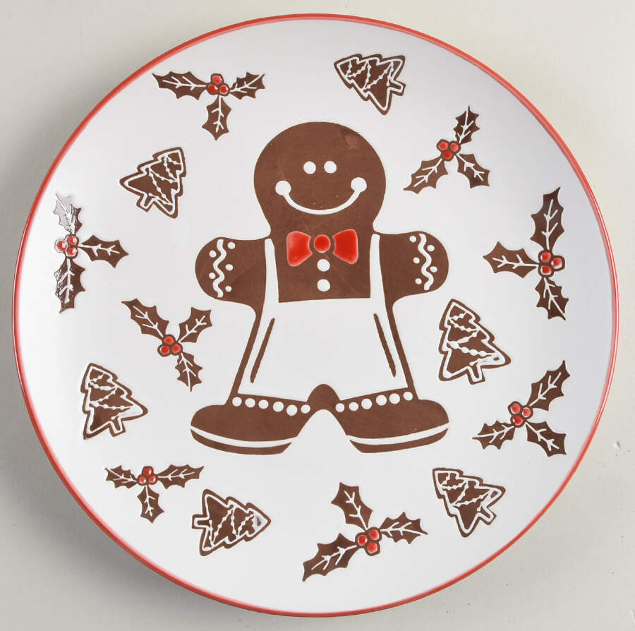 Gingerbread Man Dinner Plate by Eli + Ana-1