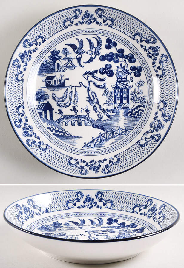 English Willow Individual Dinner Bowl by Eaton Dining-1