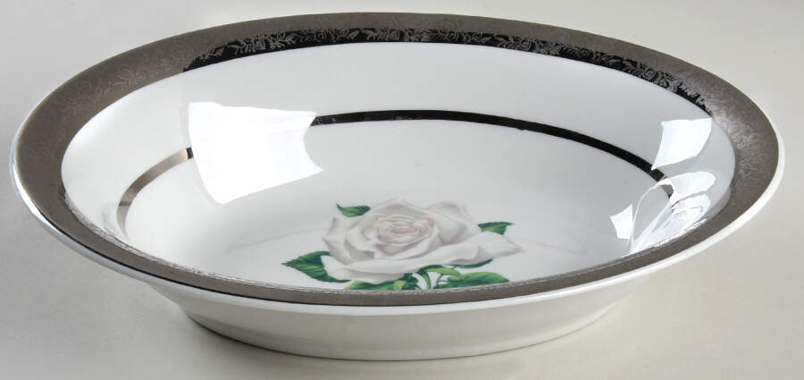 EMB107 10" Oval Vegetable Bowl by Embassy (American)-1