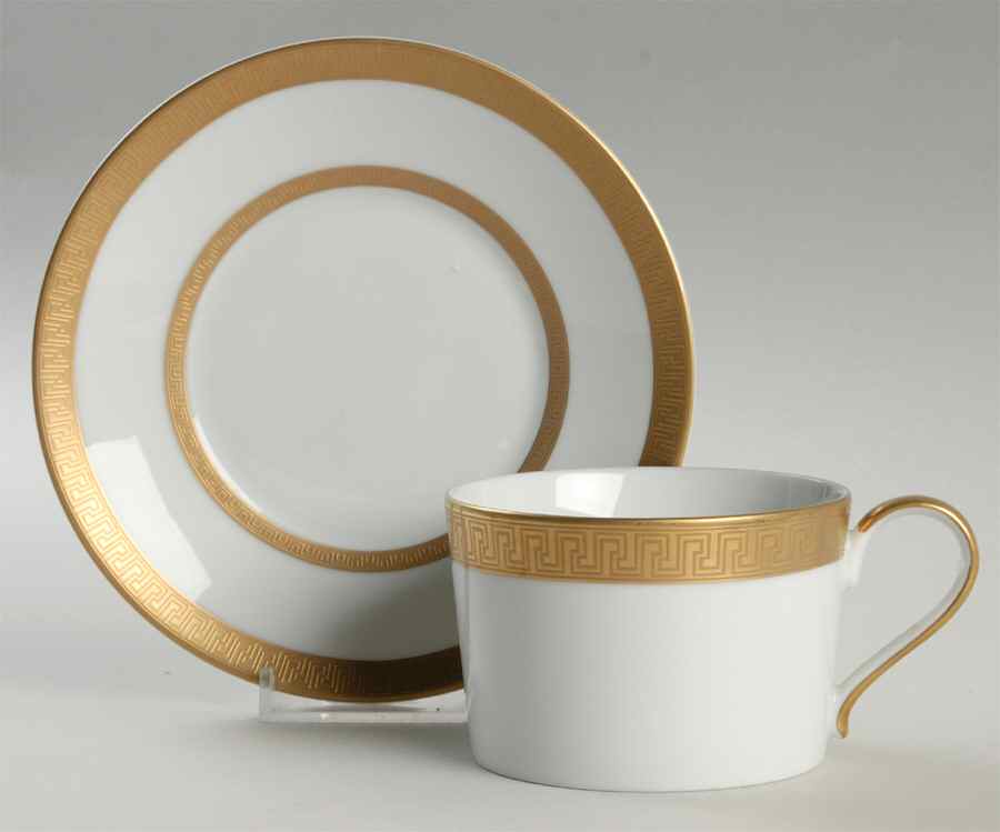 Agathon Flat Cup & Saucer Set by Faberge-1
