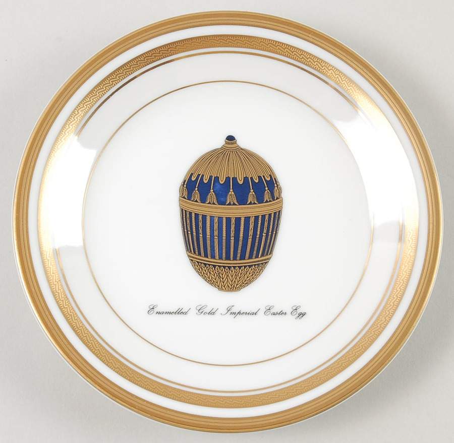 Imperial Egg Collection Bread & Butter Plate by Faberge-1