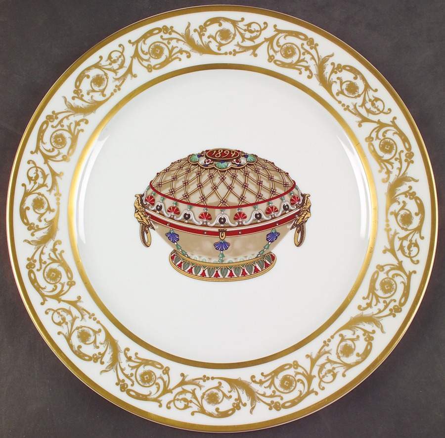 Imperial Egg Collection Service Plate (Charger) by Faberge-1