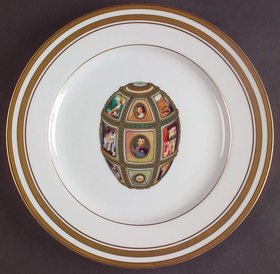Imperial Egg Collection Dinner Plate by Faberge-1