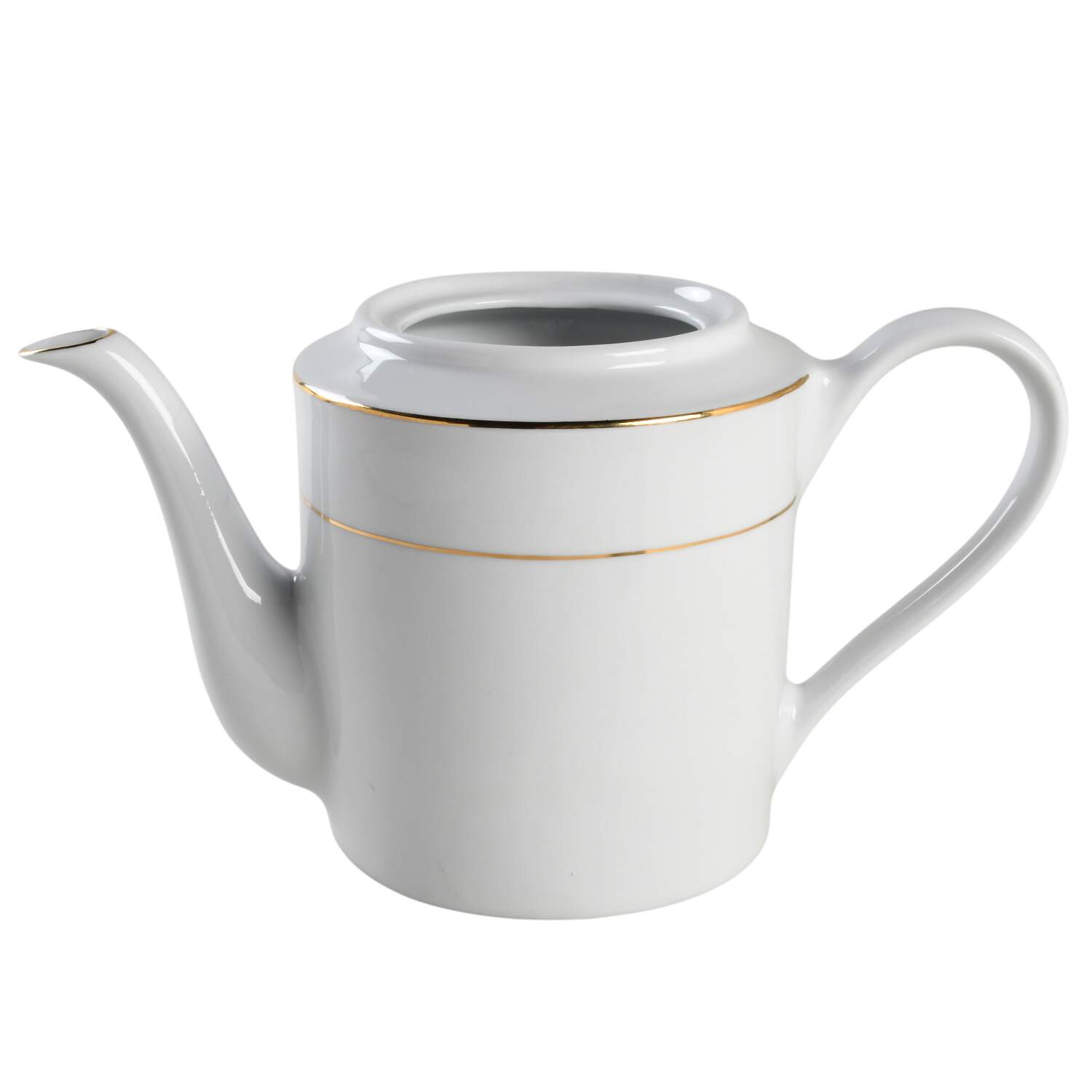 Classic Gold (Coupe, Gold Trim&Rings) Teapot No Lid by Fairfield-1