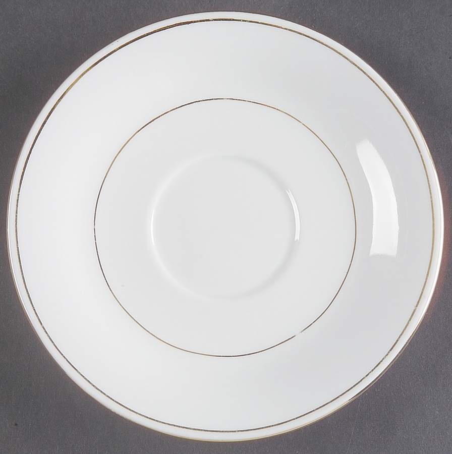 Classic Gold (Coupe, Gold Trim&Rings) Saucer for Footed Cup by Fairfield-1