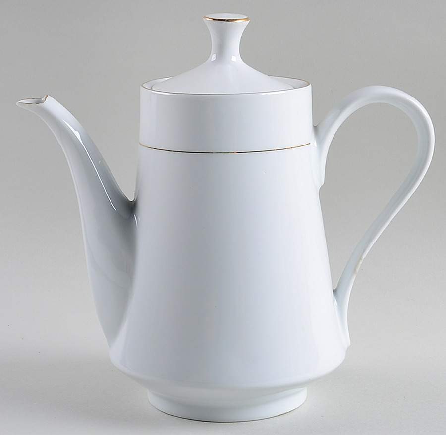 Classic Gold (Coupe, Gold Trim&Rings) Coffee Pot & Lid by Fairfield-1