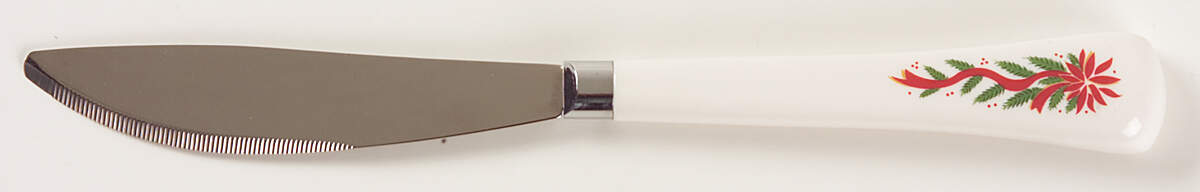 Poinsettia & Ribbon Small Dinner Knife by Fairfield-1