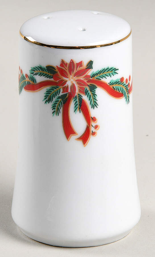 Poinsettia & Ribbon Salt Shaker by Fairfield-1