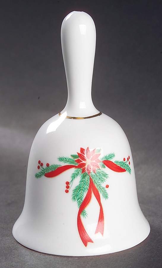 Poinsettia & Ribbon Bell by Fairfield-1