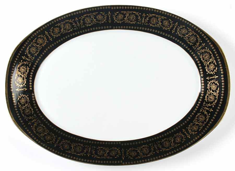 Rhapsody 16" Oval Serving Platter by Fashion Manor-1