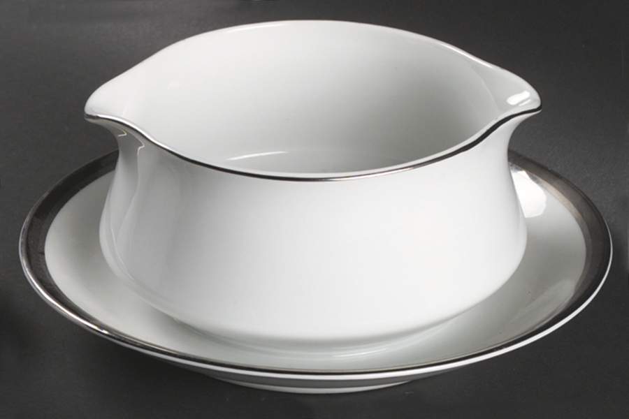 Elegance Gravy Boat with Attached Underplate by Fashion Royale-1