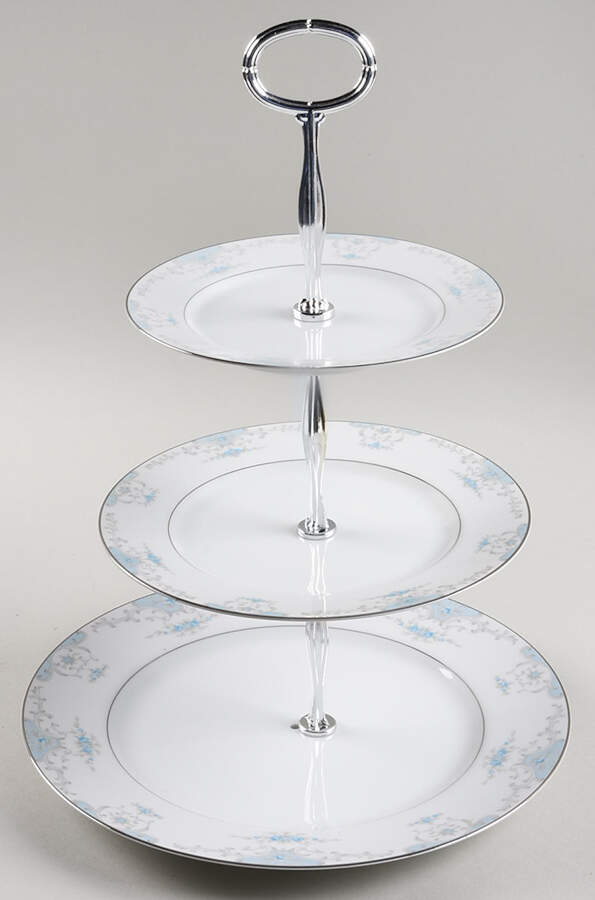 Heirloom 13 7/8"-14 1/4" 3-Tiered Serving Tray(DP,SP,BB) HC by Fashion Royale-1