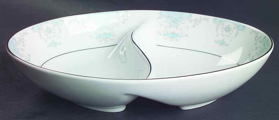 Heirloom 10" Oval Divided Vegetable Bowl by Fashion Royale-1