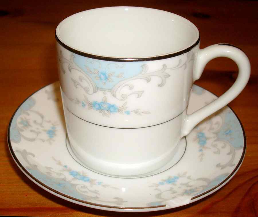 Heirloom Flat Demitasse Cup & Saucer Set by Fashion Royale-1