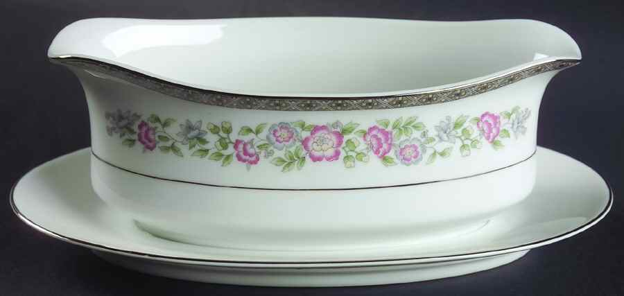 Rhapsody Gravy Boat with Attached Underplate by Fashion Royale-1