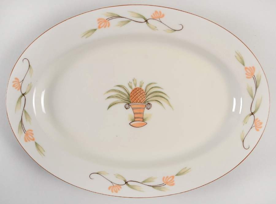 Pineapple 10" Oval Serving Platter by Foreign Advisory Service-1