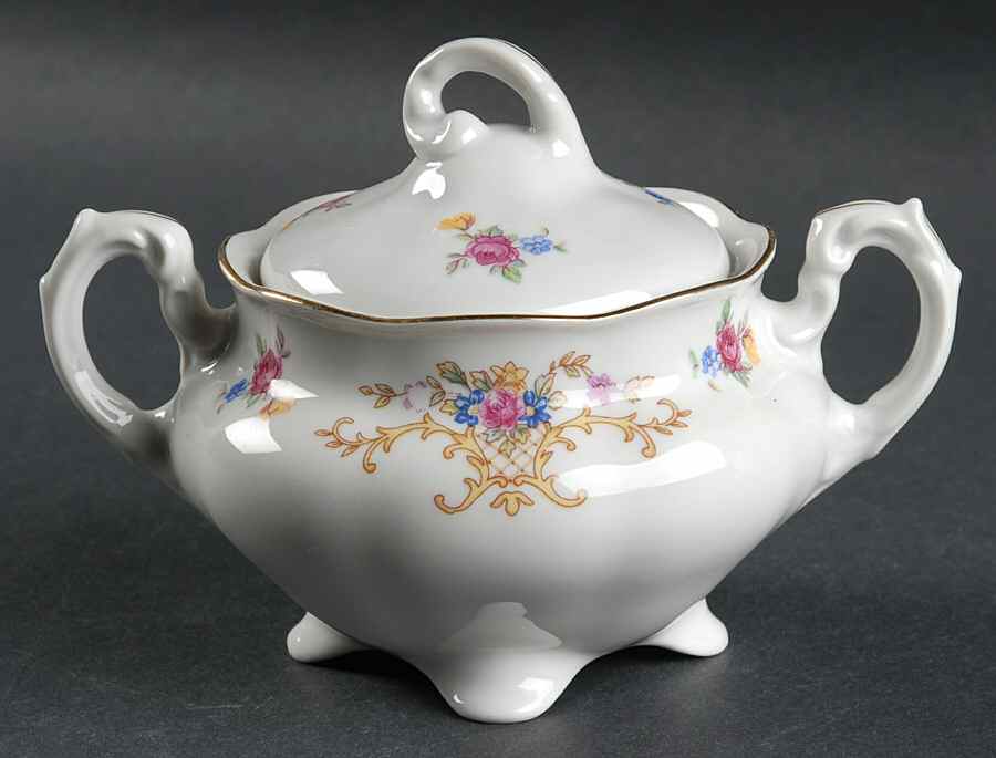 9026 (Thin Trim) Sugar Bowl & Lid by Favolina-Karolina-1