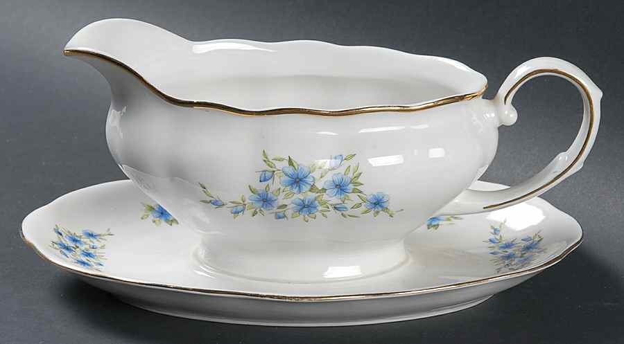 Candia Gravy Boat with Attached Underplate by Favolina-Karolina-1