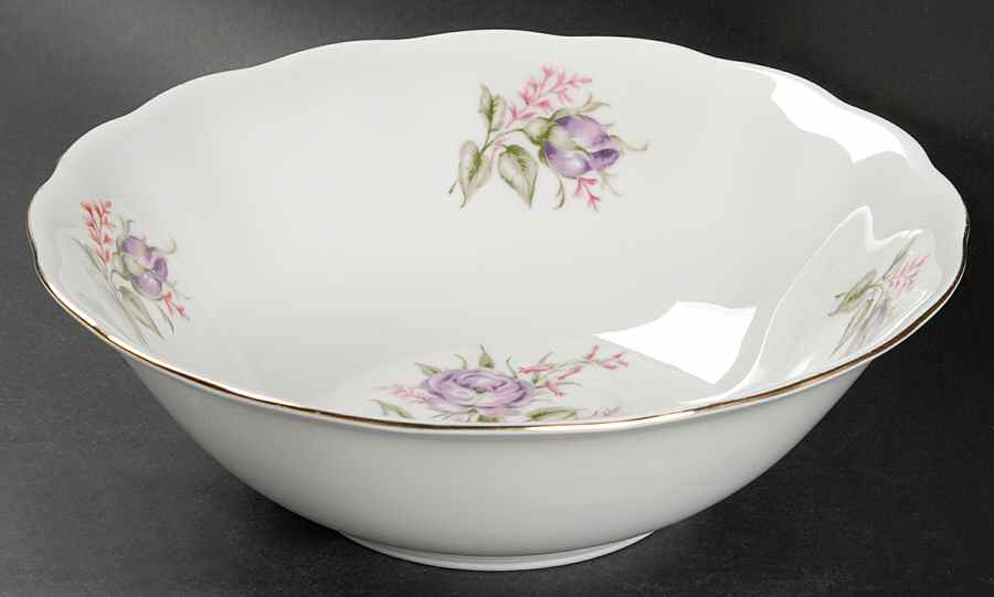 Flower Spray (Poland) 9" Round Vegetable Bowl by Embassy (Poland)-1