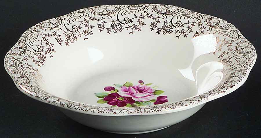Aristocrat (Scalloped Edge, Fluted Rim) Coupe Cereal Bowl by Fairbanks Ward-1