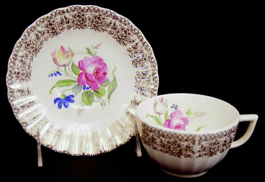 Sharon Flat Cup & Saucer Set by Fairbanks Ward-1