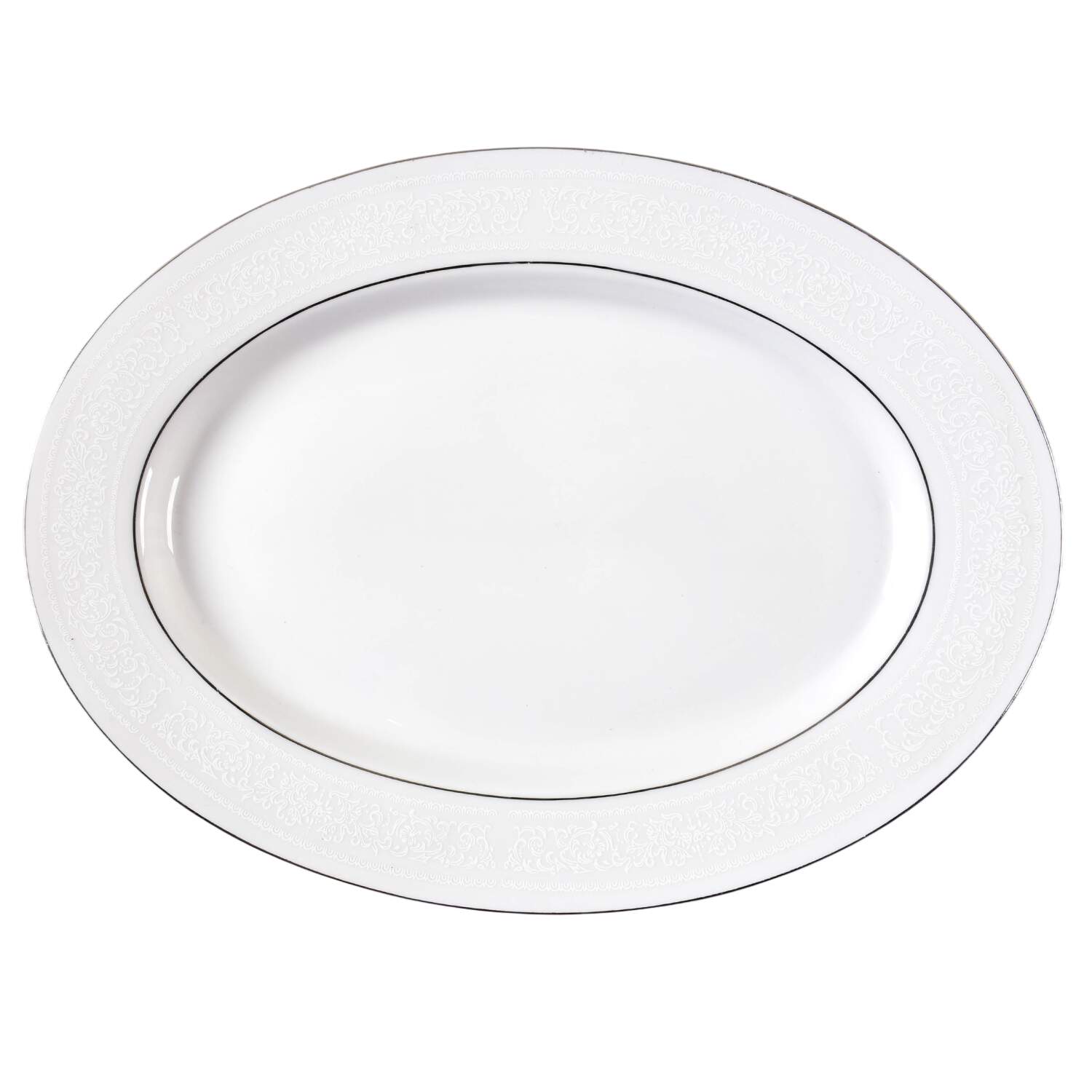 FCC27 12" Oval Serving Platter by Fine China of China-1