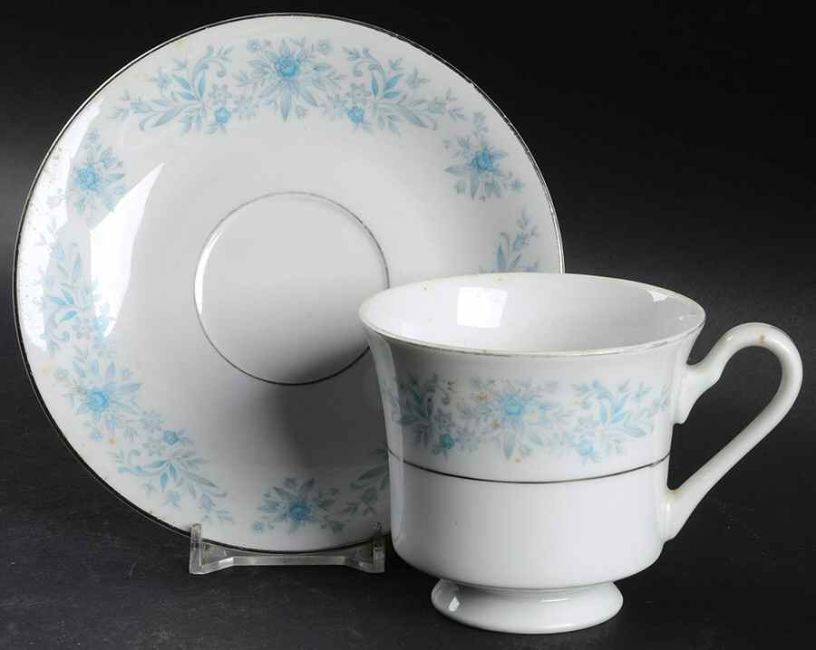 FCC37 Footed Cup & Saucer Set by Fine China of China-1