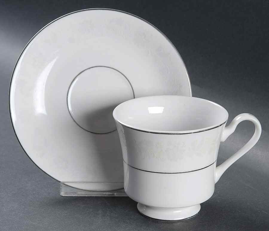 FCC50 Footed Cup & Saucer Set by Fine China of China-1