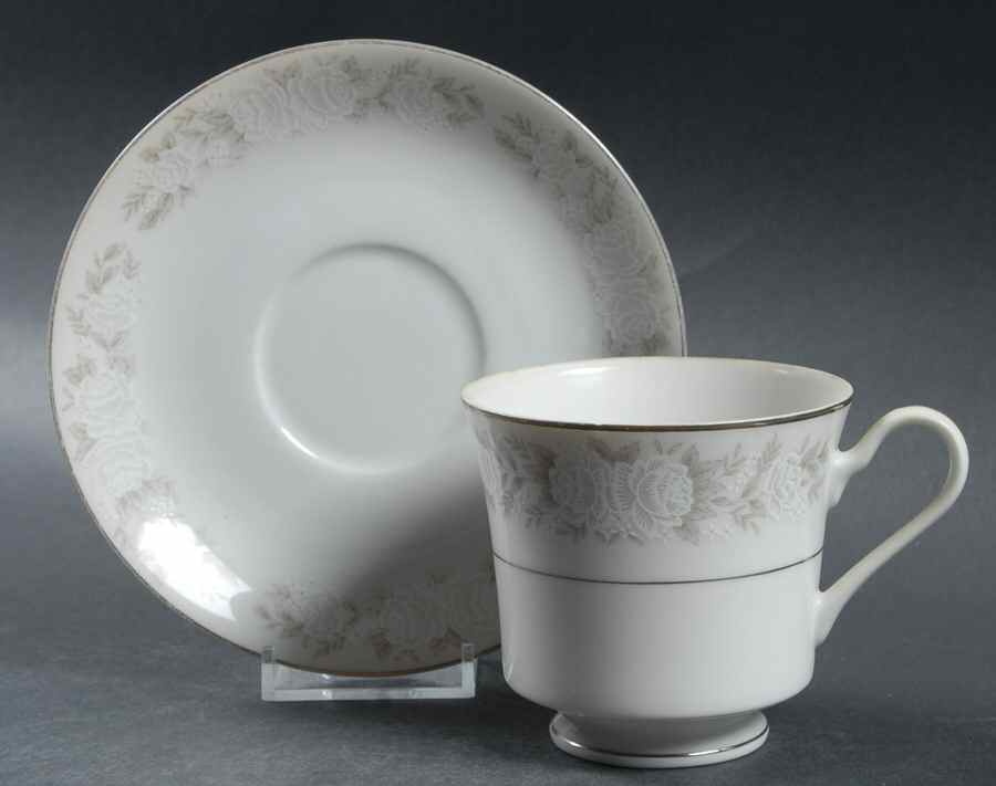 Adele Footed Cup & Saucer Set by Fine China of Japan-1