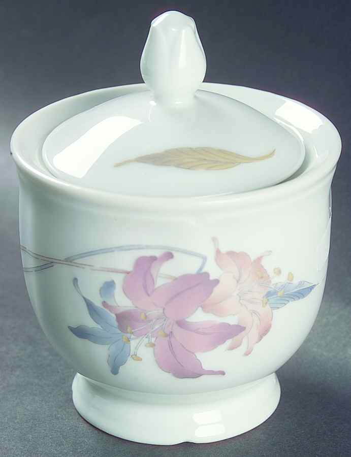 Anatole Sugar Bowl & Lid by Fine China of Japan-1