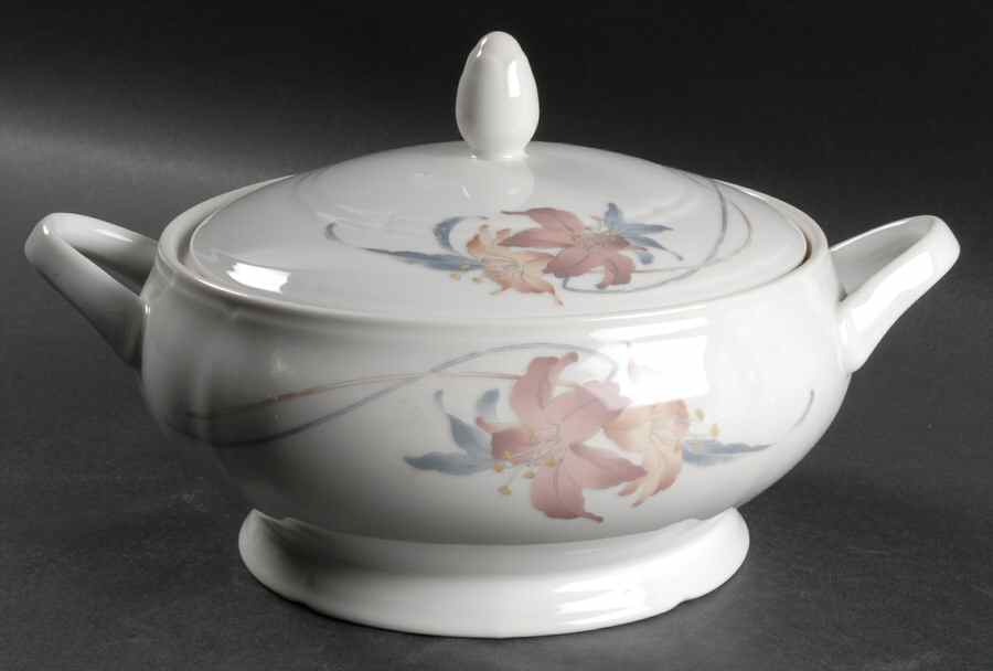 Anatole Round Covered Vegetable by Fine China of Japan-1
