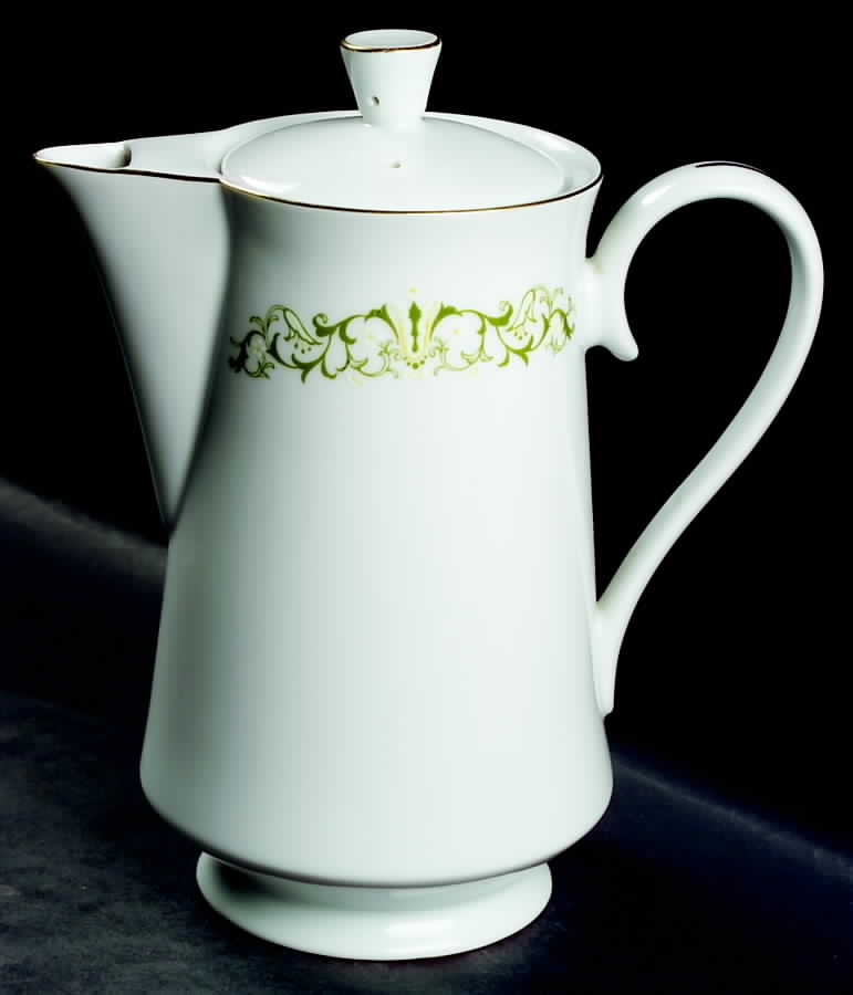 Bell Flower Coffee Pot & Lid by Fine China of Japan-1