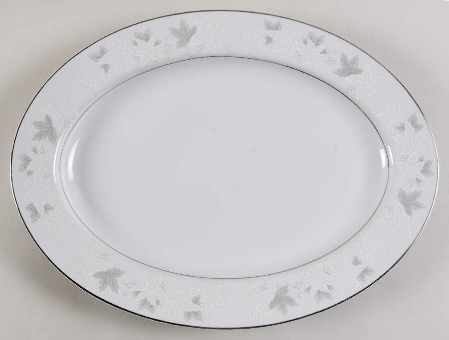 Blair 14" Oval Serving Platter by Fine China of Japan-1