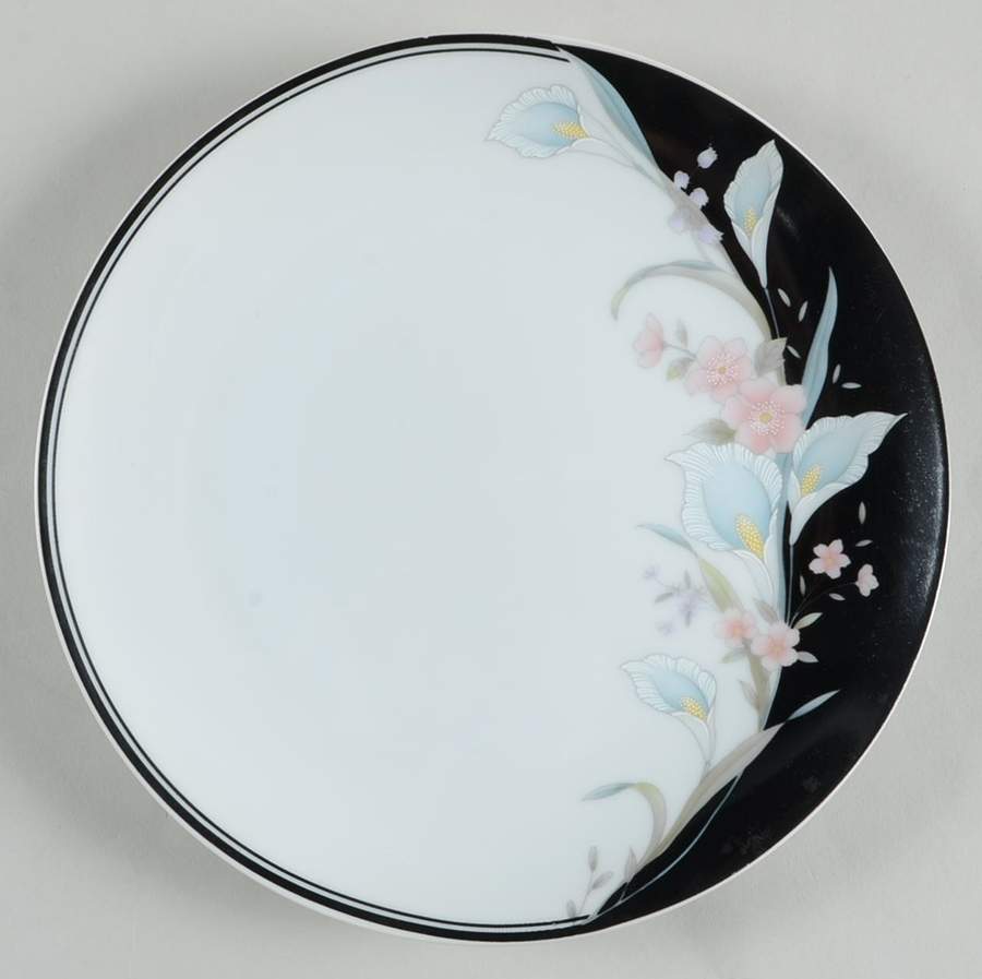 Black Rhapsody Salad Plate by Fine China of Japan-1