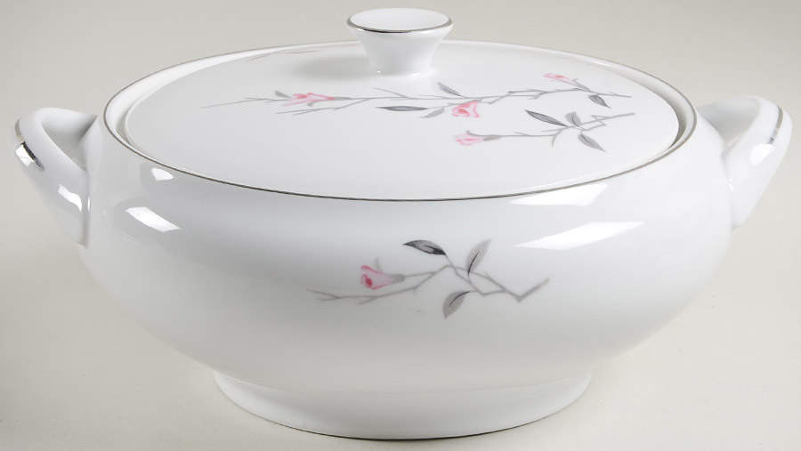 Cherry Blossom Round Covered Vegetable by Fine China of Japan-1