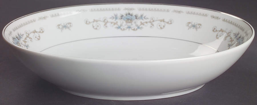 Diane 10" Oval Vegetable Bowl by Fine China of Japan-1
