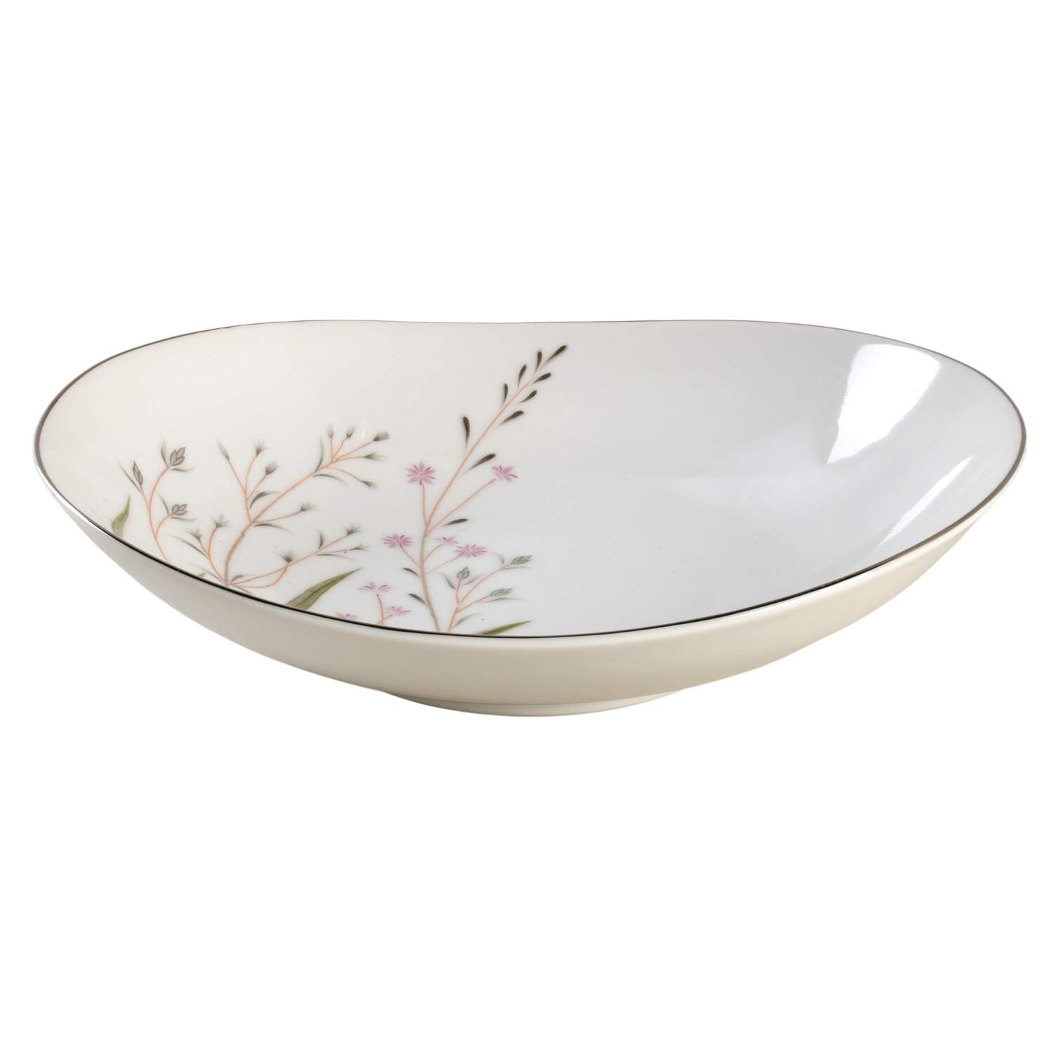 Eden 9" Oval Vegetable Bowl by Fine China of Japan-1