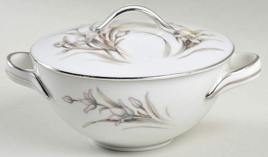 Eleanor Sugar Bowl & Lid by Fine China of Japan-1