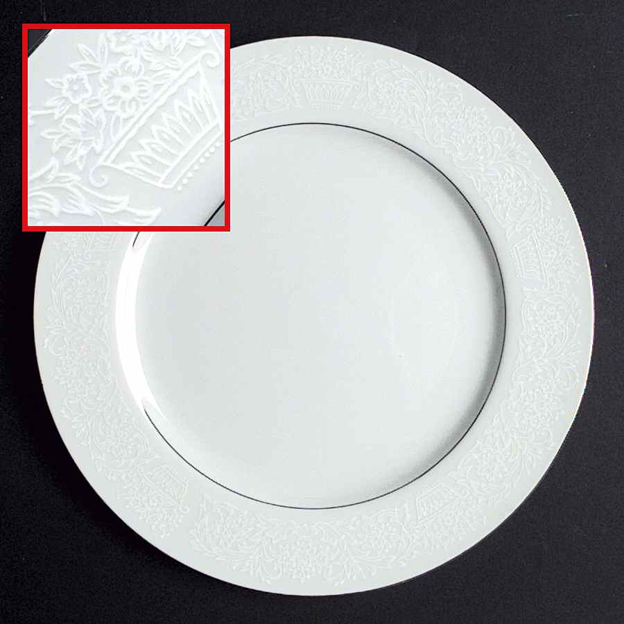 Elegant Lace Dinner Plate by Fine China of Japan-1